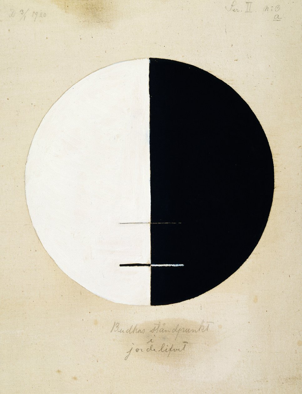 Il punto di vista di Buddha nella vita terrena, No. 3a, 1920 da Hilma af Klint