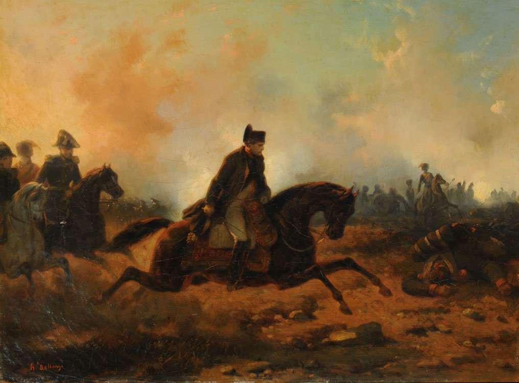 Napoleone e il bottino di Waterloo da Hippolyte Bellange