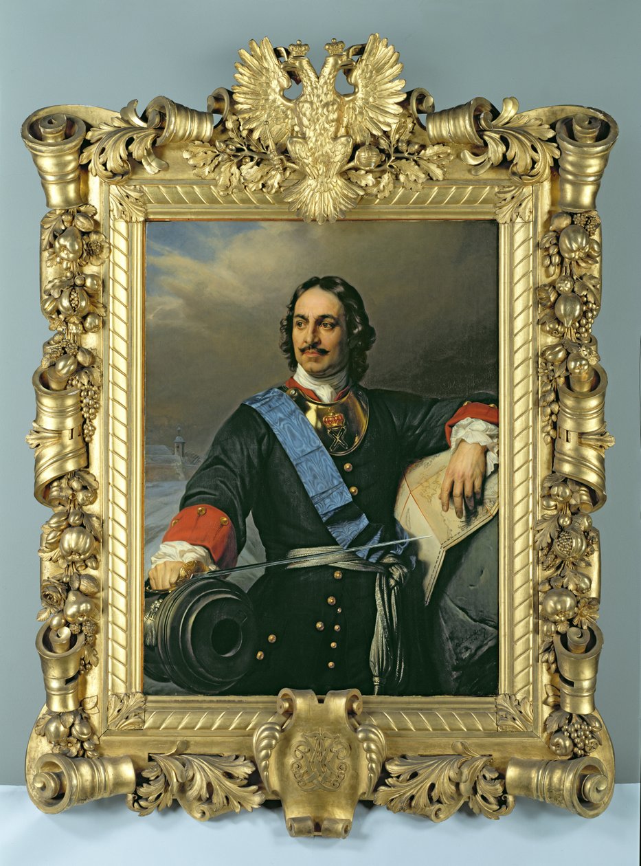 Pietro I il Grande (1672-1725) 1838 da Hippolyte Delaroche