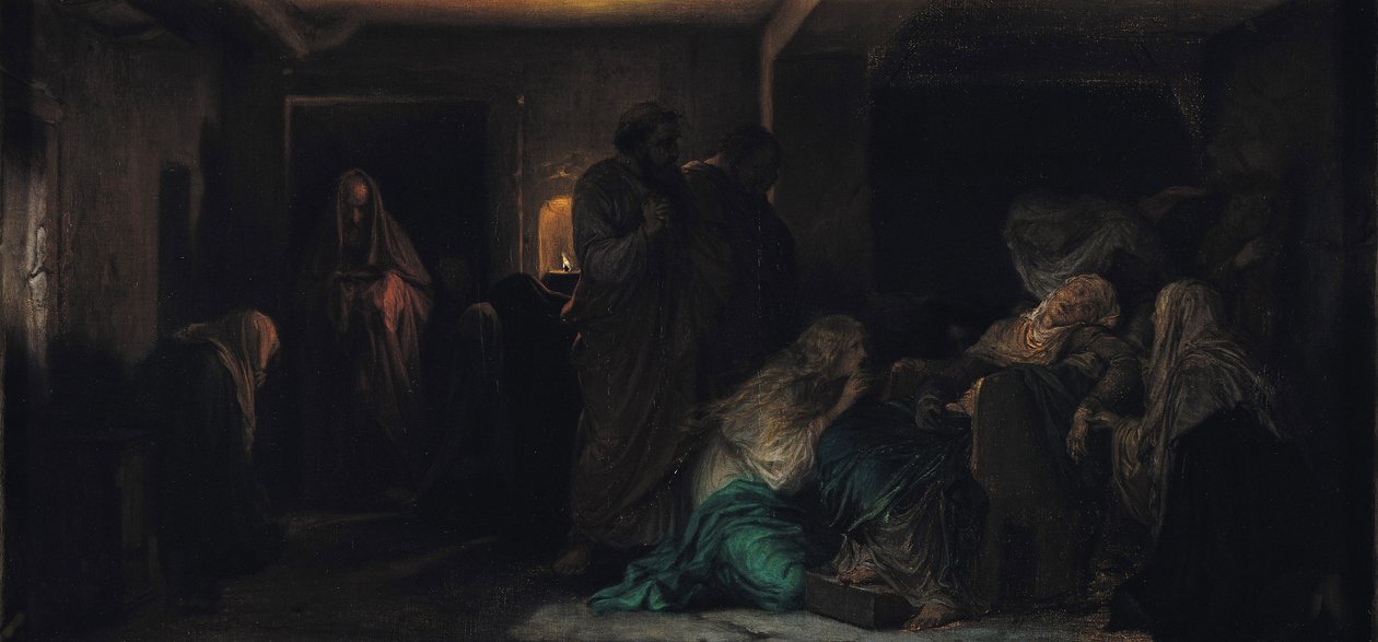 La Vergine svenuta, 1856 da Hippolyte Delaroche