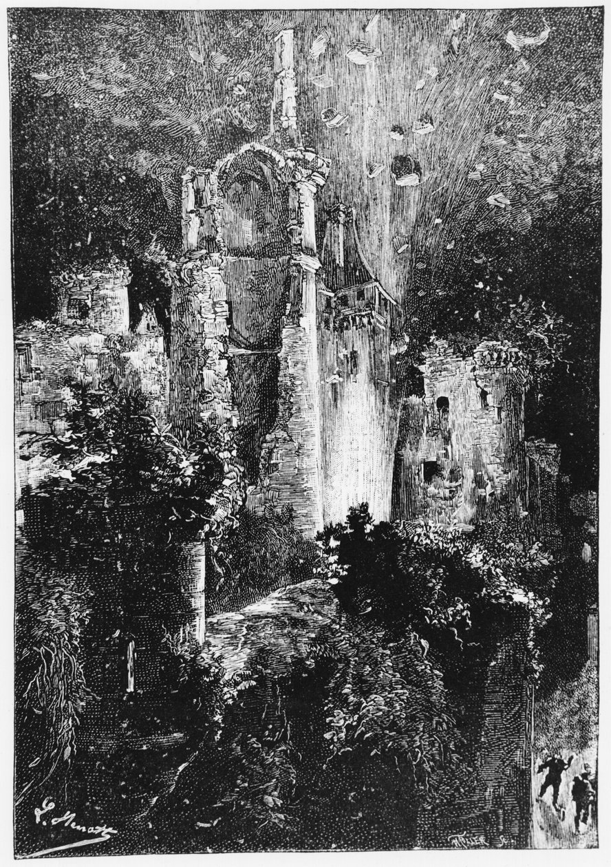 Il castello che esplode, illustrazione da 