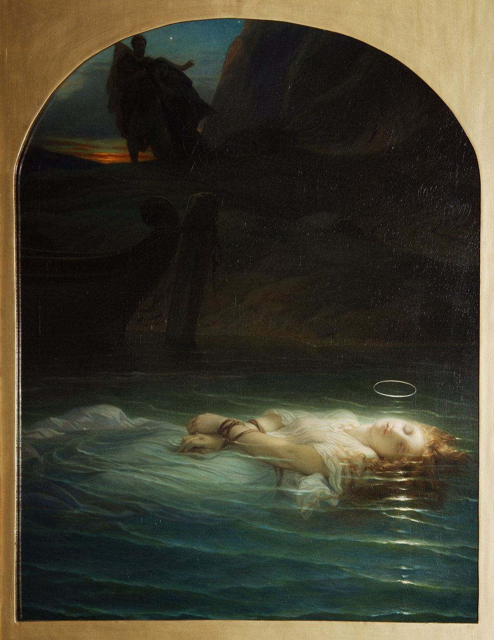 Martire cristiana annegata nel Tevere sotto il regno di Diocleziano da Hippolyte (1797 1856) Delaroche