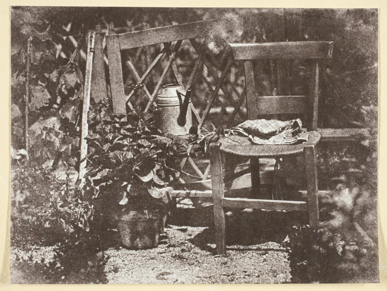 Sedia in giardino da Hippolyte Bayard