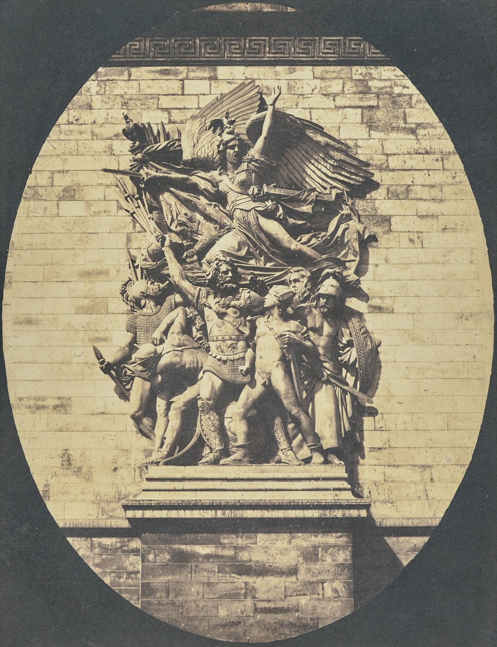 [Dettaglio di "Le Départ de 1792 (o La Marseillaise)" di François Rude, Arco di Trionfo]. da Hippolyte Bayard