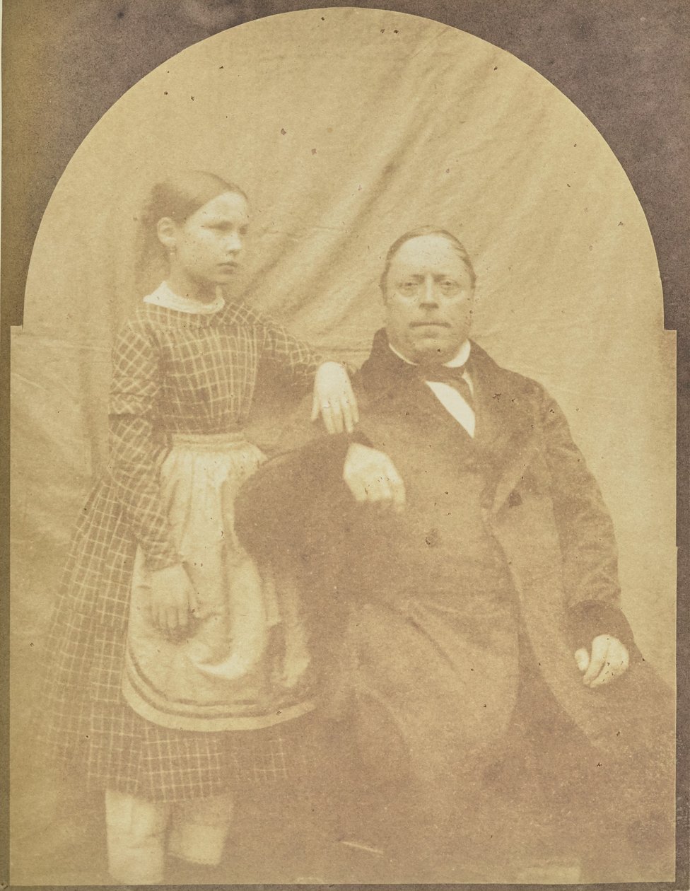 [Ritratto di uomo e ragazza] da Hippolyte Bayard