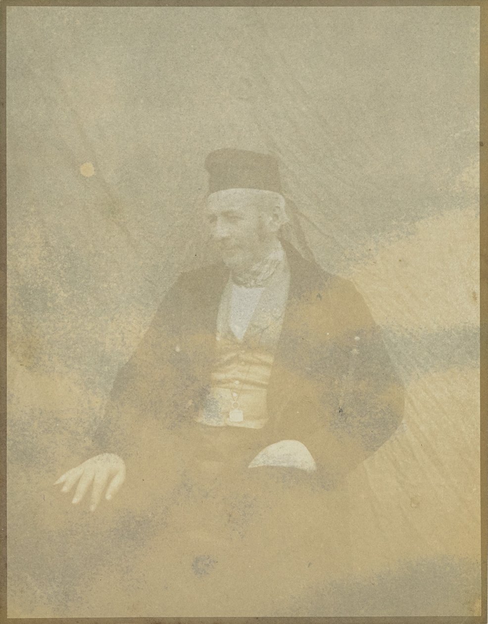 [Ritratto di uomo seduto con berretto] da Hippolyte Bayard