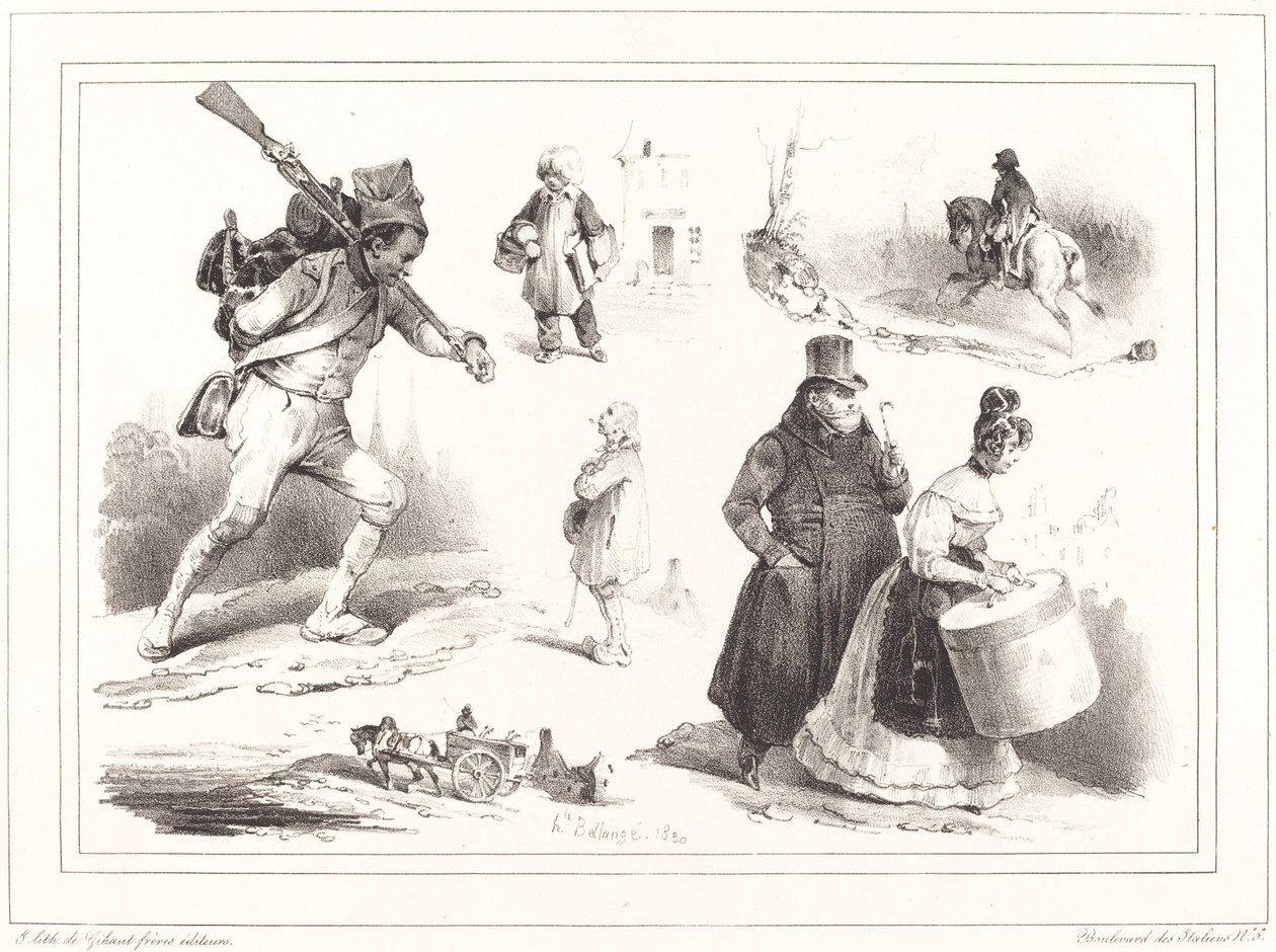 Vignette sociali da Hippolyte Bellange