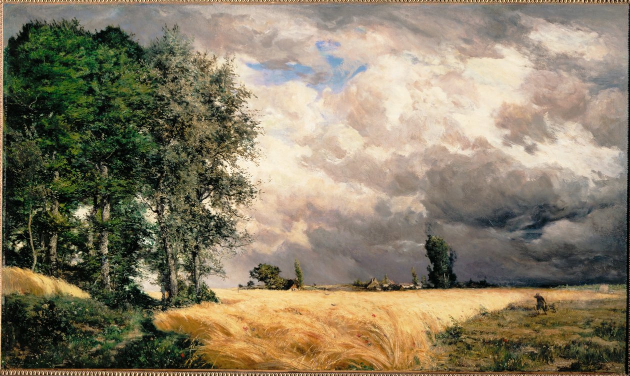 Temporale in avvicinamento (pittura su tela) da Hippolyte Boulenger