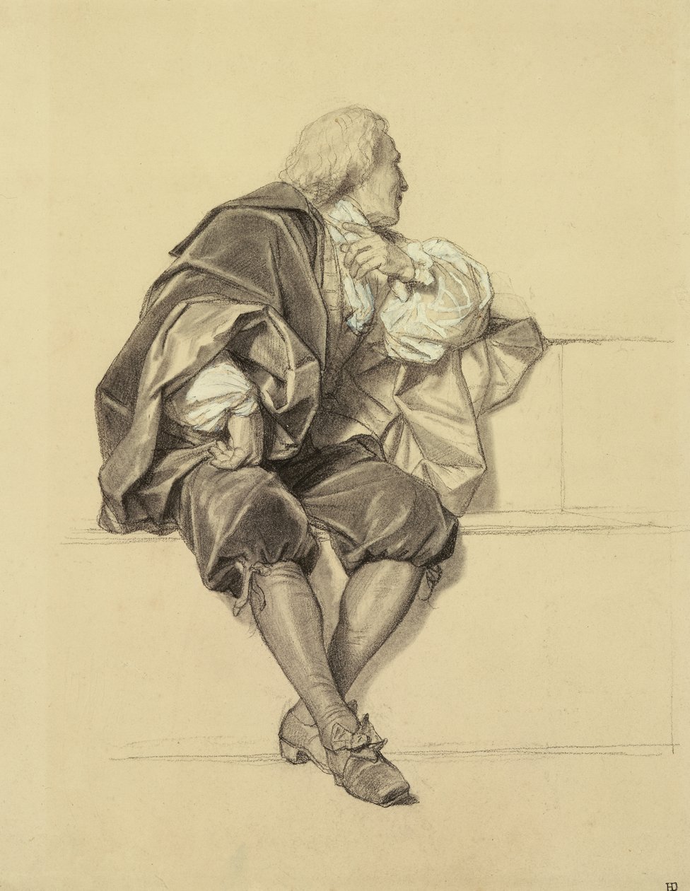 Studio per il ritratto di Pierre Puget (1620-94) nell