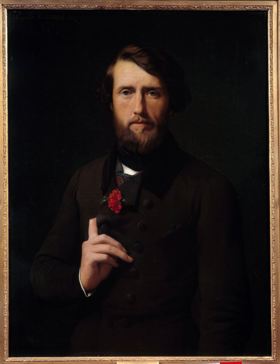 Ritratto del Conte Felix di Arjuzon (1800-1874) da Hippolyte Flandrin