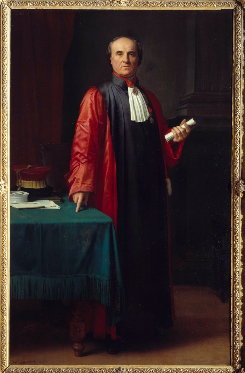 Ritratto del dottor Rostan da Hippolyte Flandrin