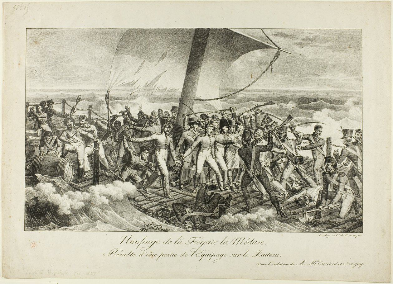 Naufragio della Fregata Medusa. Rivolta di Alcuni dell