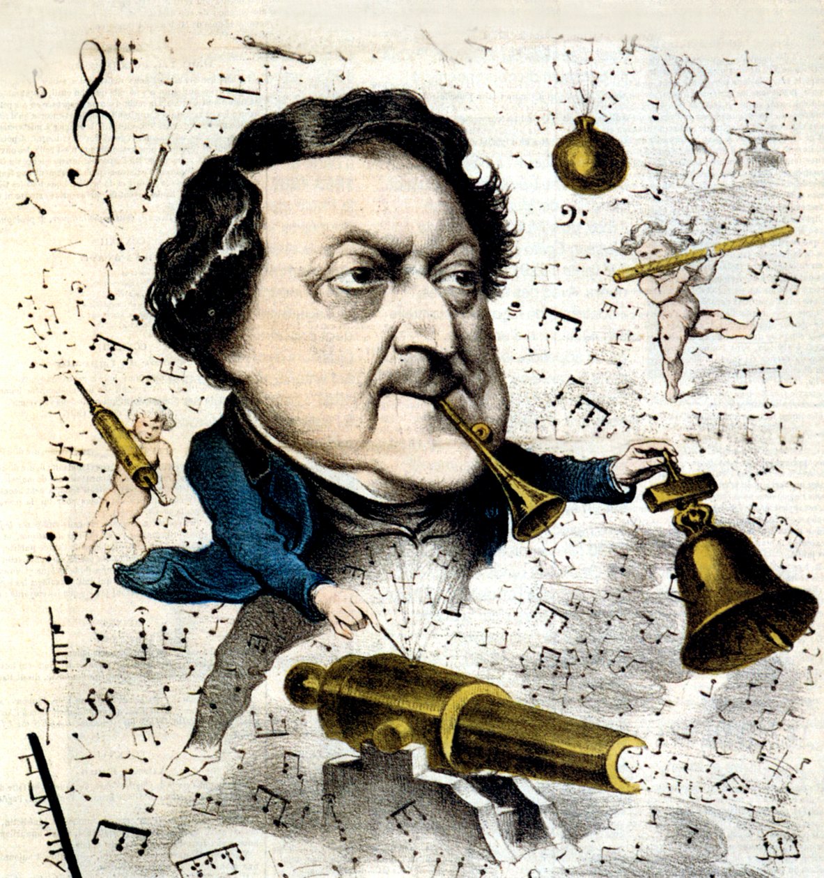 Gioacchino Rossini da Hippolyte Mailly