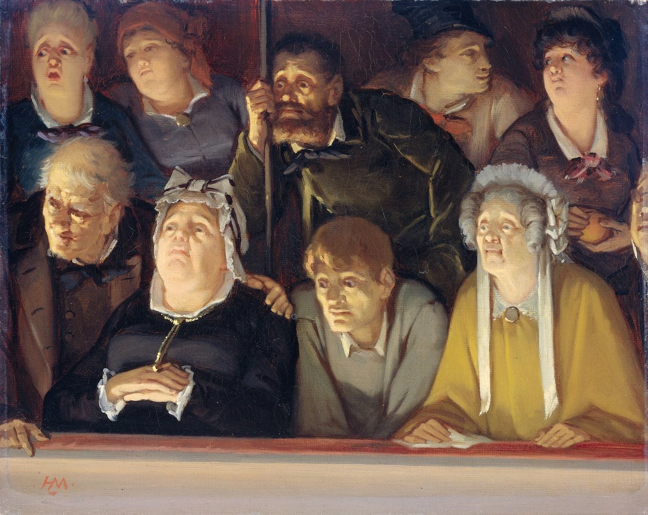 Pubblico teatrale da Hippolyte Michaud