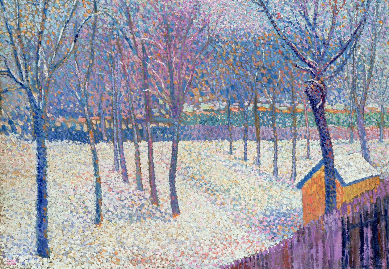 Il frutteto sotto la neve da Hippolyte Petitjean