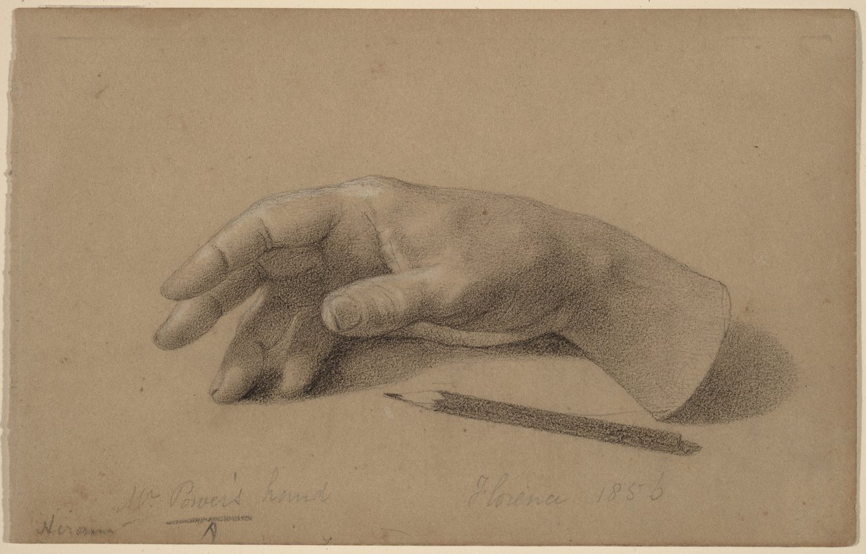 Studio di una mano da Hiram Powers