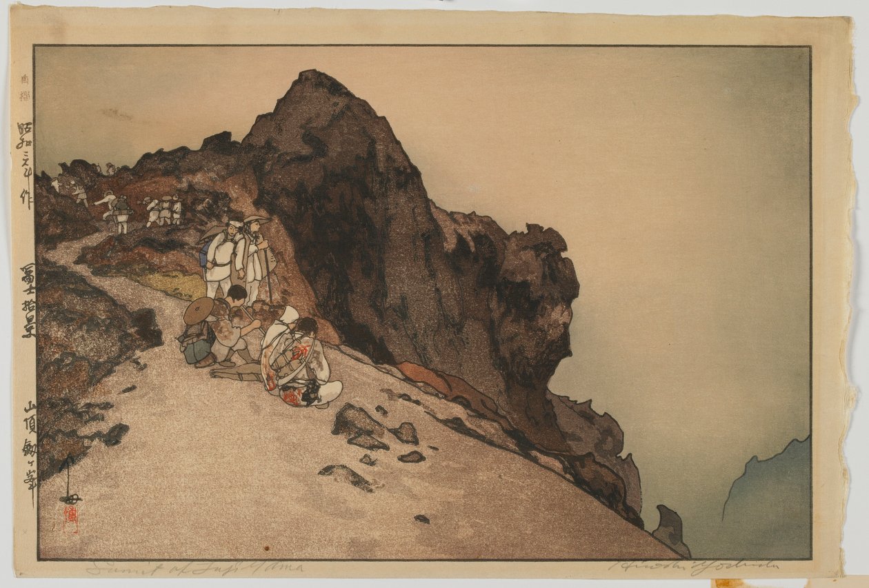 Cima del Fuji, dalla serie, Dieci Vedute del Monte Fuji, era Showa da Hiroshi Yoshida