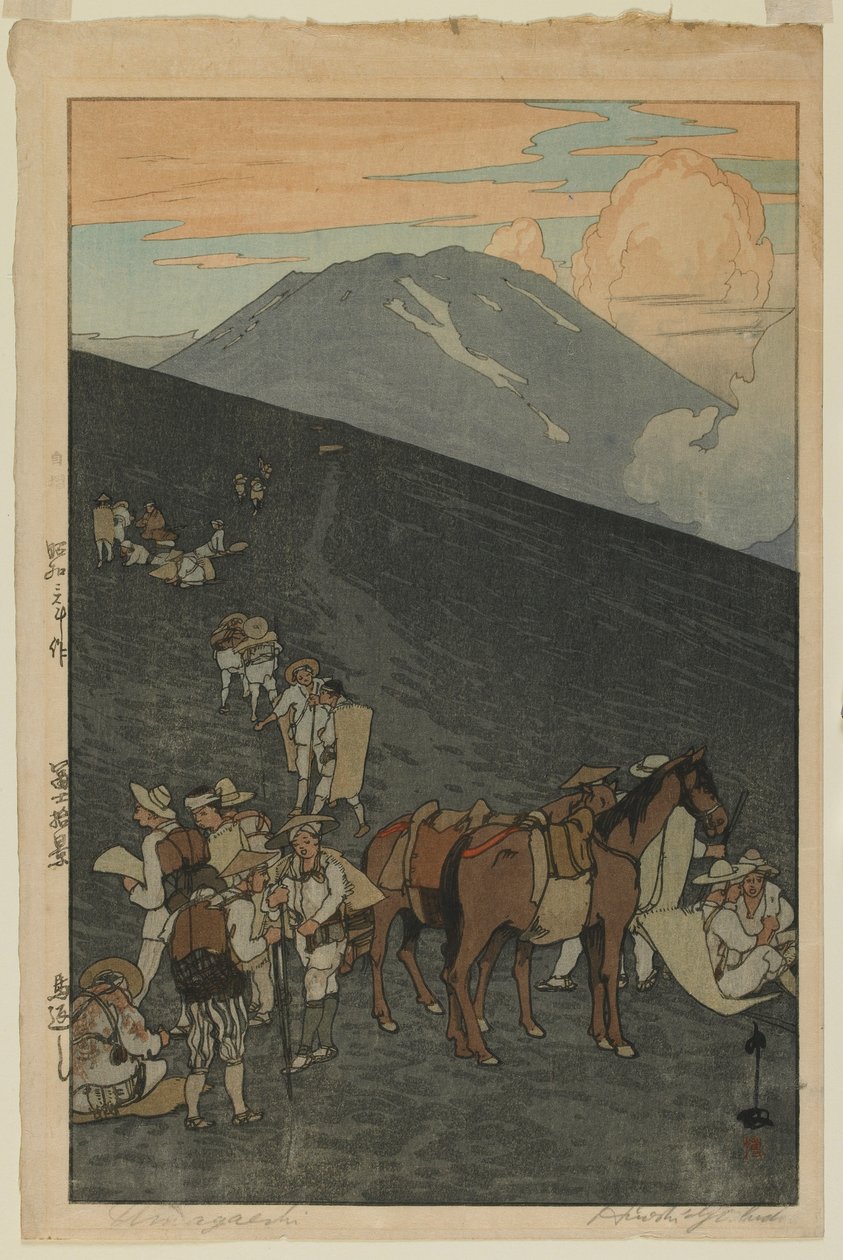 Umagaeshi, dalla serie, Dieci vedute del Monte Fuji, era Showa da Hiroshi Yoshida