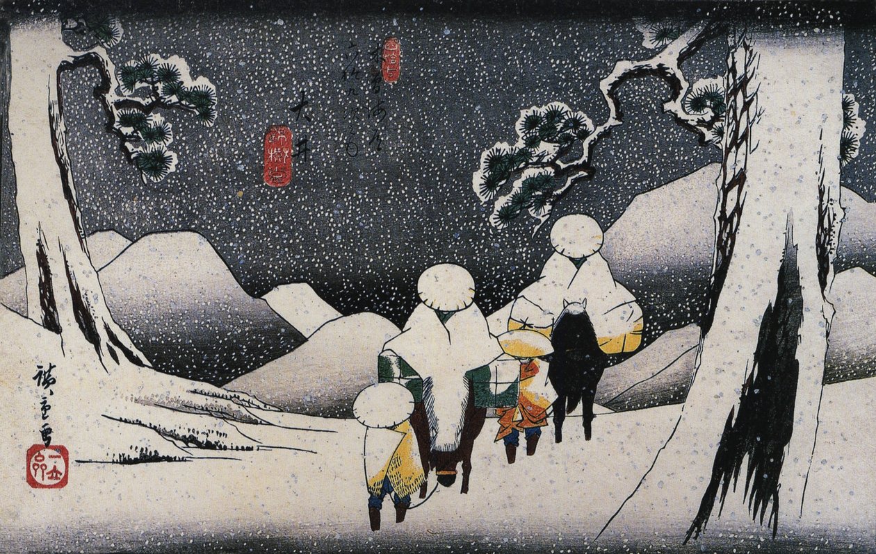Ohi, da Sessantanove Stazioni sul Kisokaido da Utagawa Hiroshige
