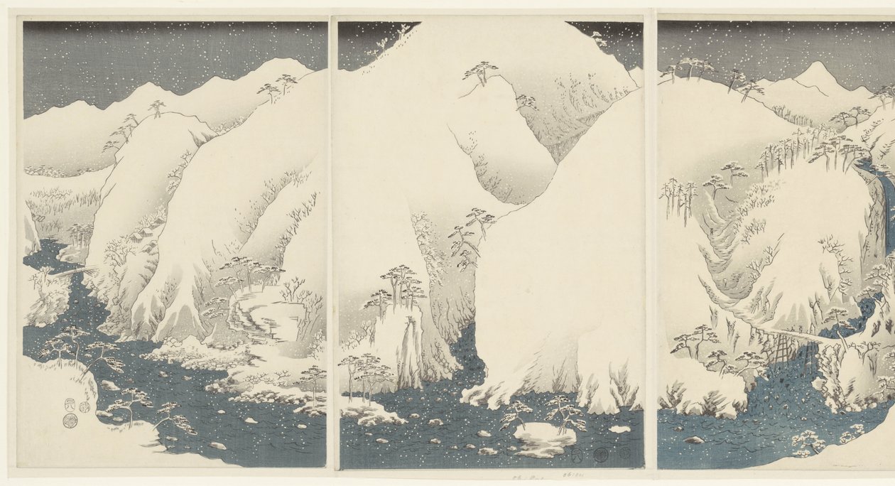 Montagne e fiumi lungo la rotta Kiso da Hiroshige (I) , Utagawa
