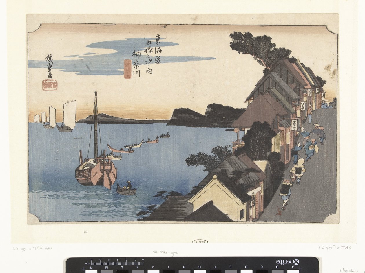 Kanagawa, verso monte da Hiroshige (I) , Utagawa