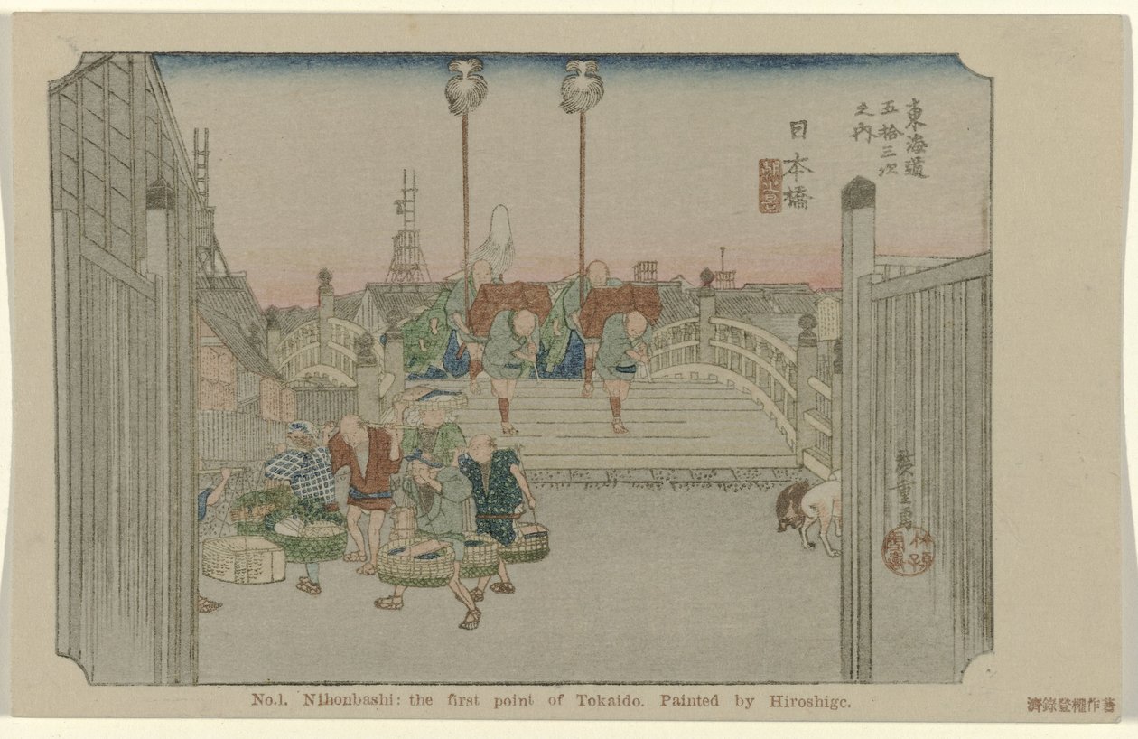 Nihonbashi da Hiroshige (I) , Utagawa