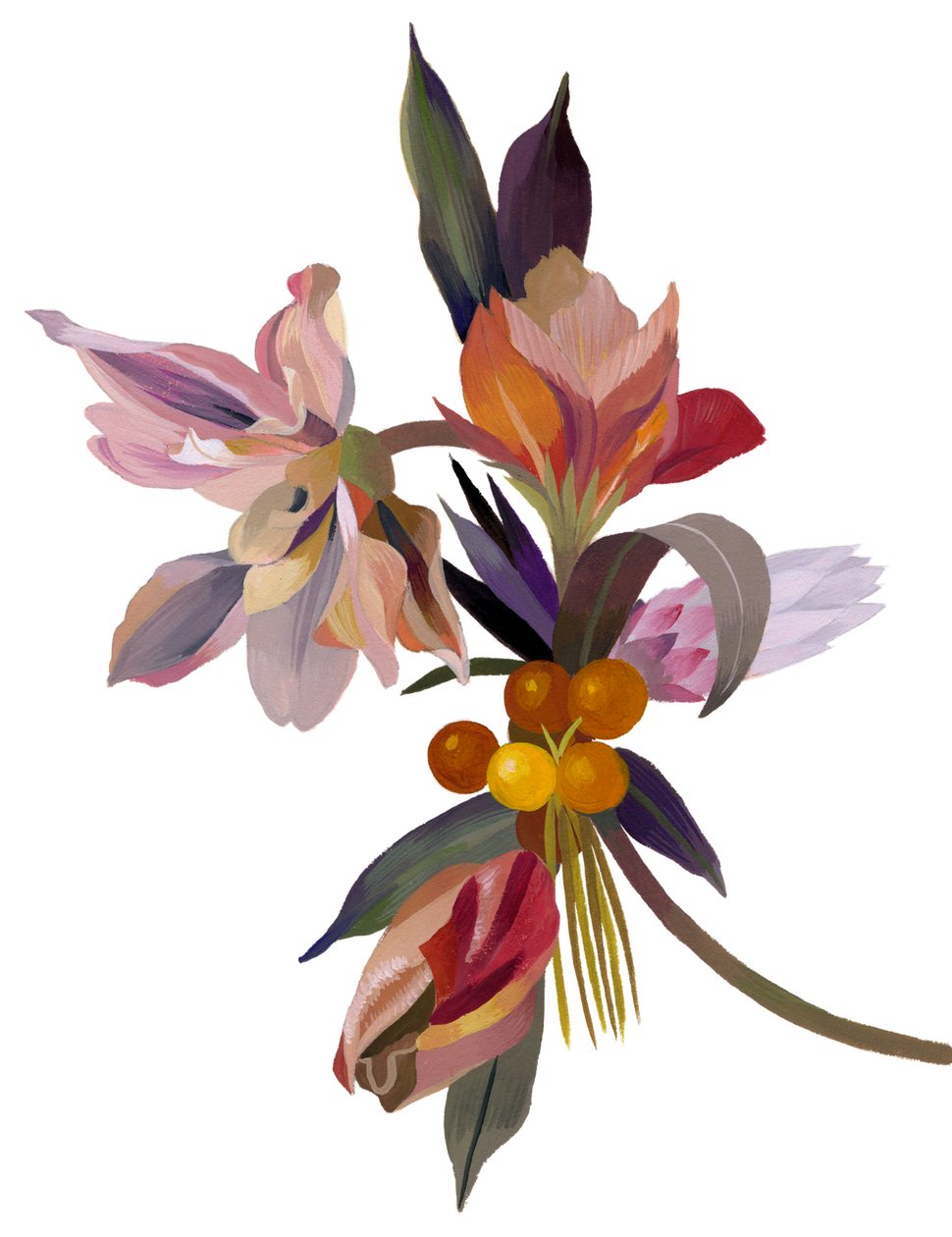 Un fiore immaginario basato su un tulipano da Hiroyuki Izutsu