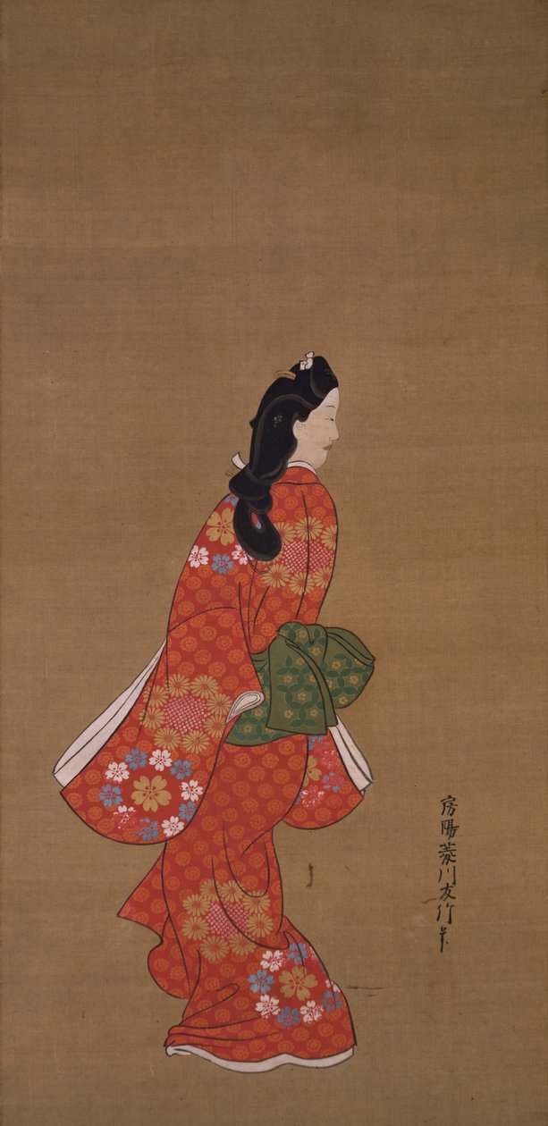 Bellezza che Guarda Indietro da Hishikawa Moronobu