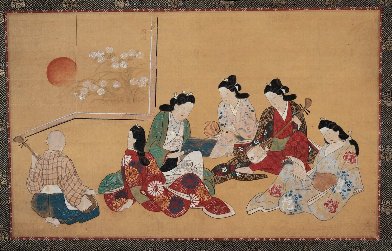 Riunione musicale da Hishikawa Moronobu