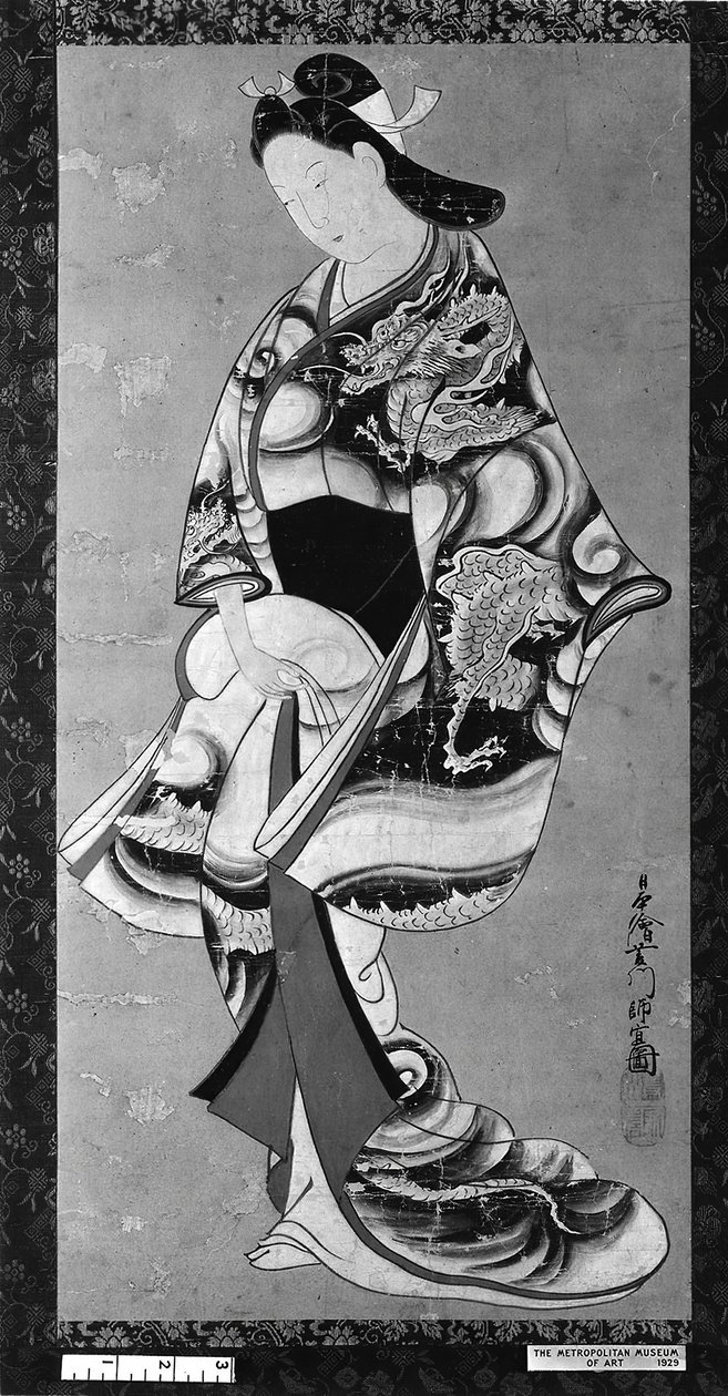 Bellezza in piedi da Hishikawa Moronobu