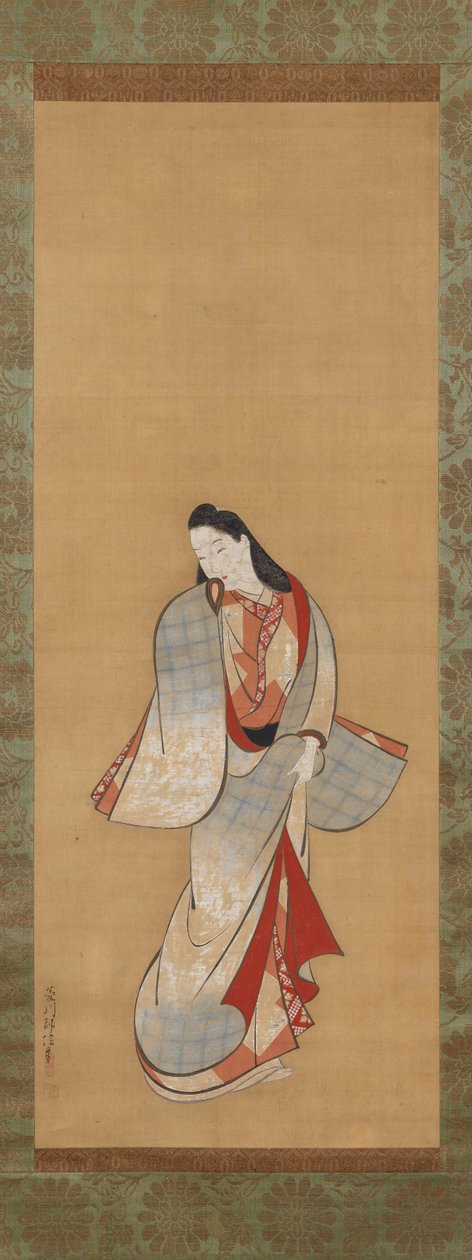 Stehende Schönheit da Hishikawa Moronobu