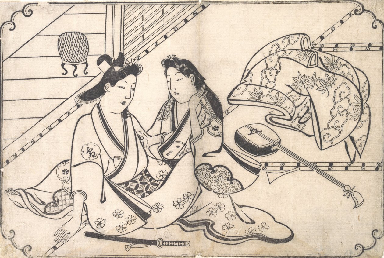 Due amanti da Hishikawa Moronobu