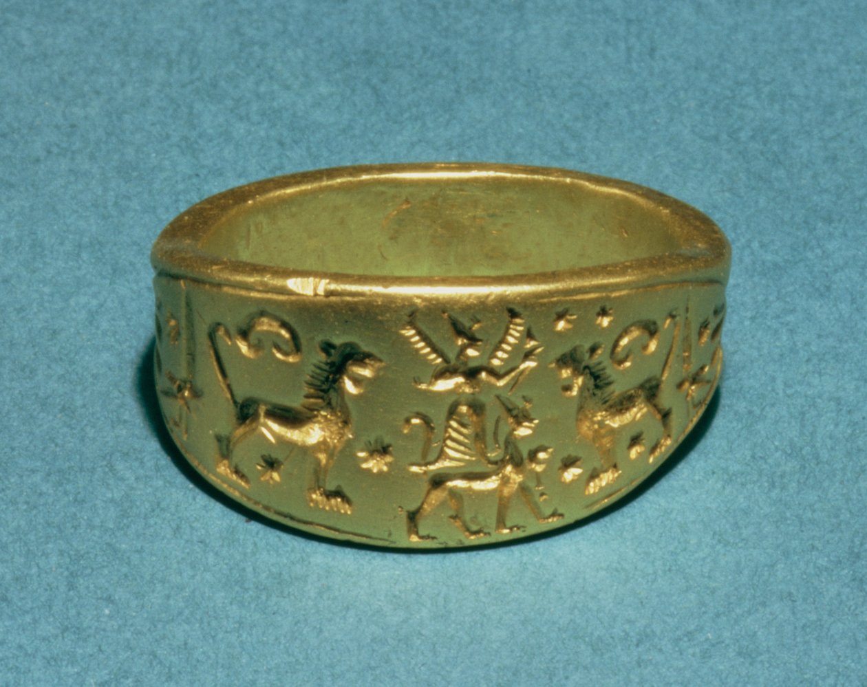 Anello con iscrizione in geroglifico 