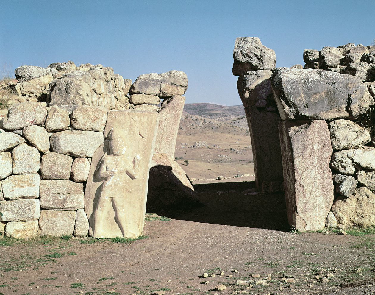 La Porta del Re dalle mura di Hattusas da Hittite