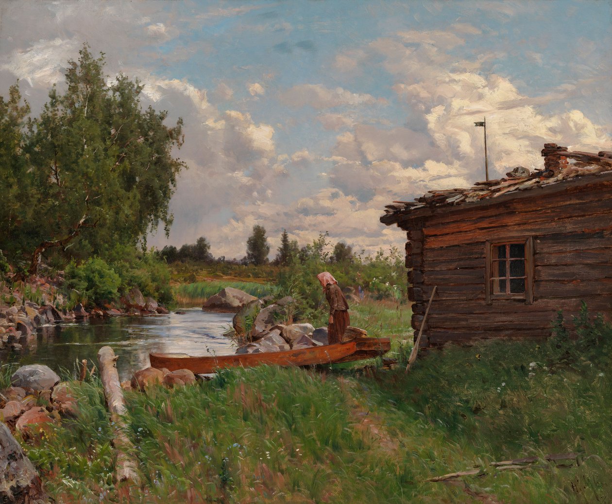 Presso un ruscello da Hjalmar Munsterhjelm