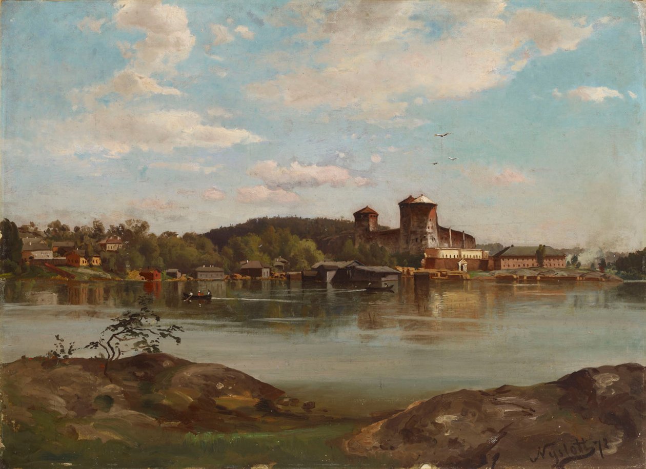 Olavinlinna, schizzo da Hjalmar Munsterhjelm