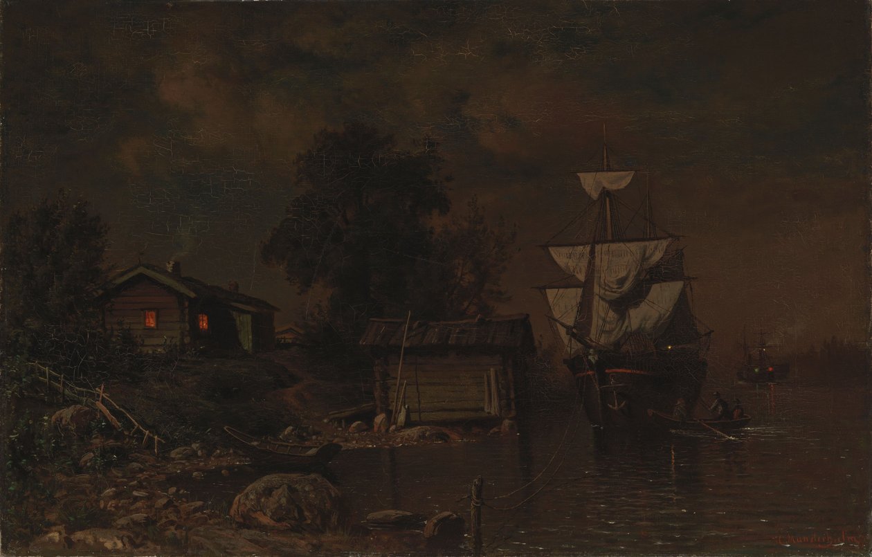 Navi al chiaro di luna da Hjalmar Munsterhjelm