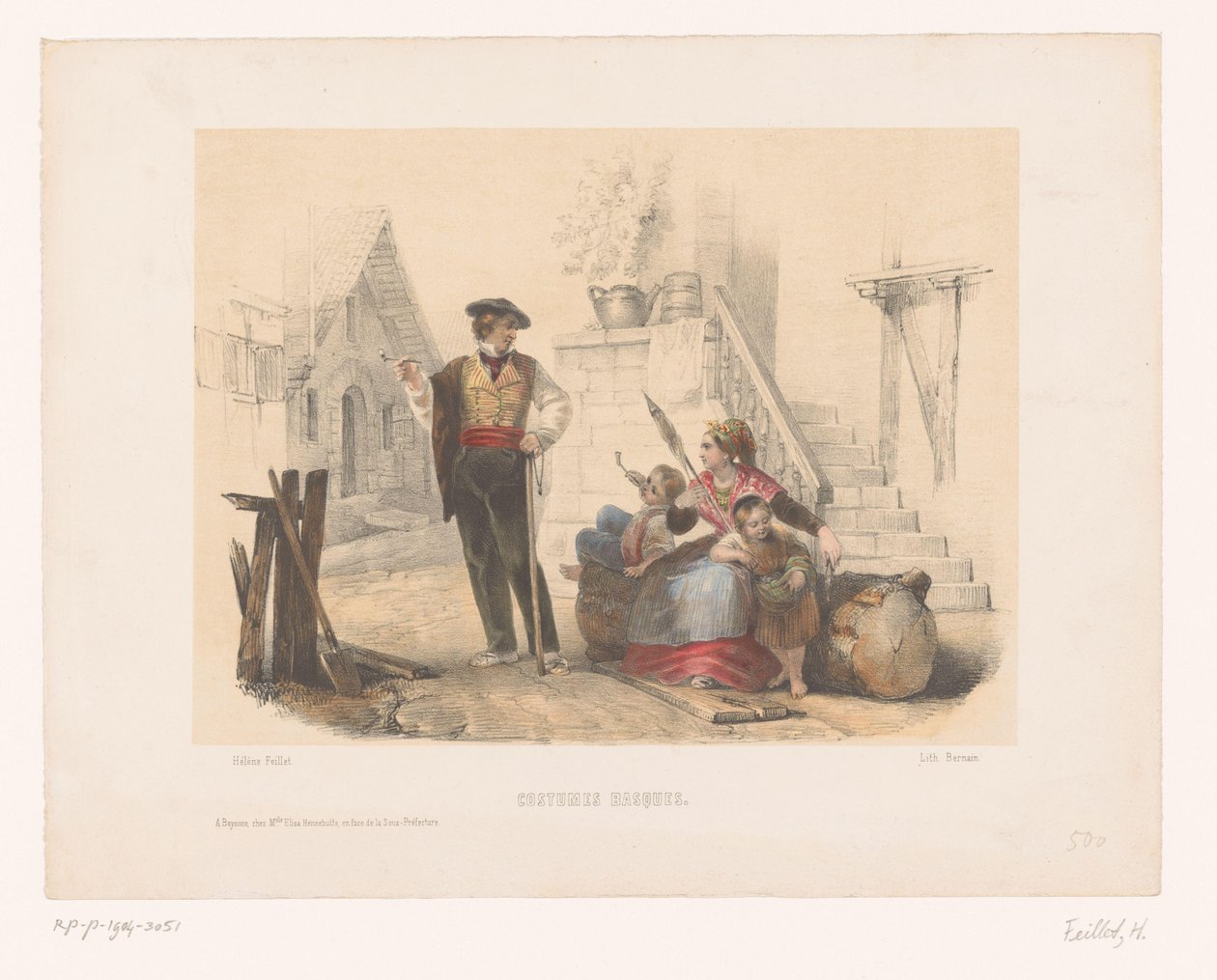 Famiglia in costumi baschi da Hélène Feillet