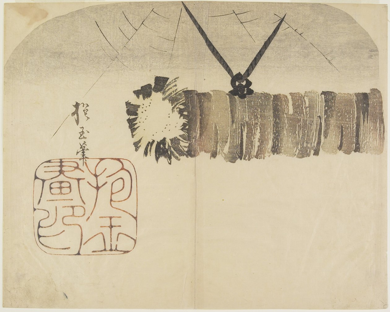 (Tronco Usato per Suonare le Campane del Tempio), c. 1830 da Hogyoku