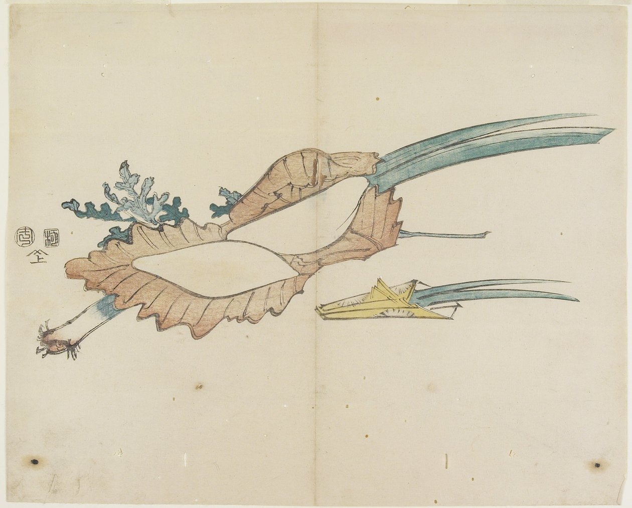 Torta di riso e foglie di iris per il festival dei ragazzi, 1841 da Hogyoku