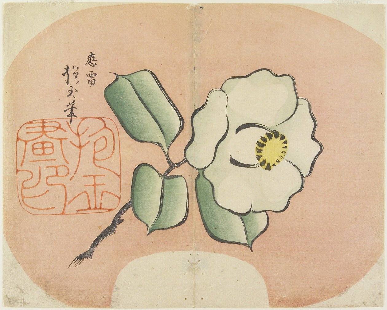 (Camellia bianca), c. 1830 da Hogyoku
