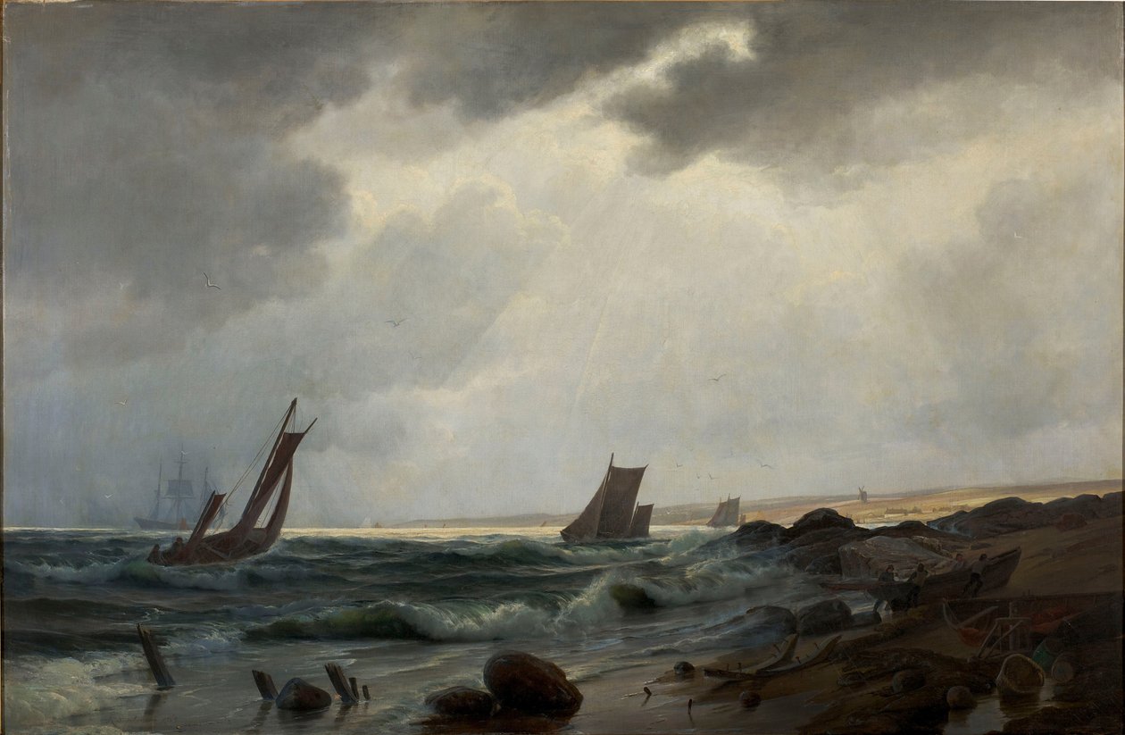 Scena costiera a nord di Aarsdale da Holger Drachmann
