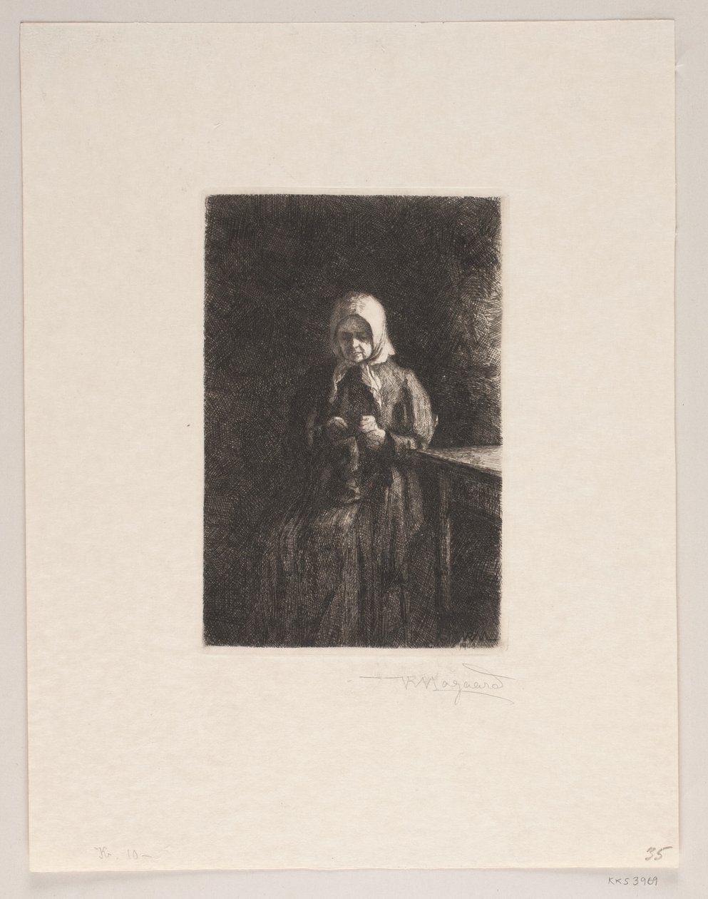 Vecchia donna da Holger Valdemar Rasmussen Magaard