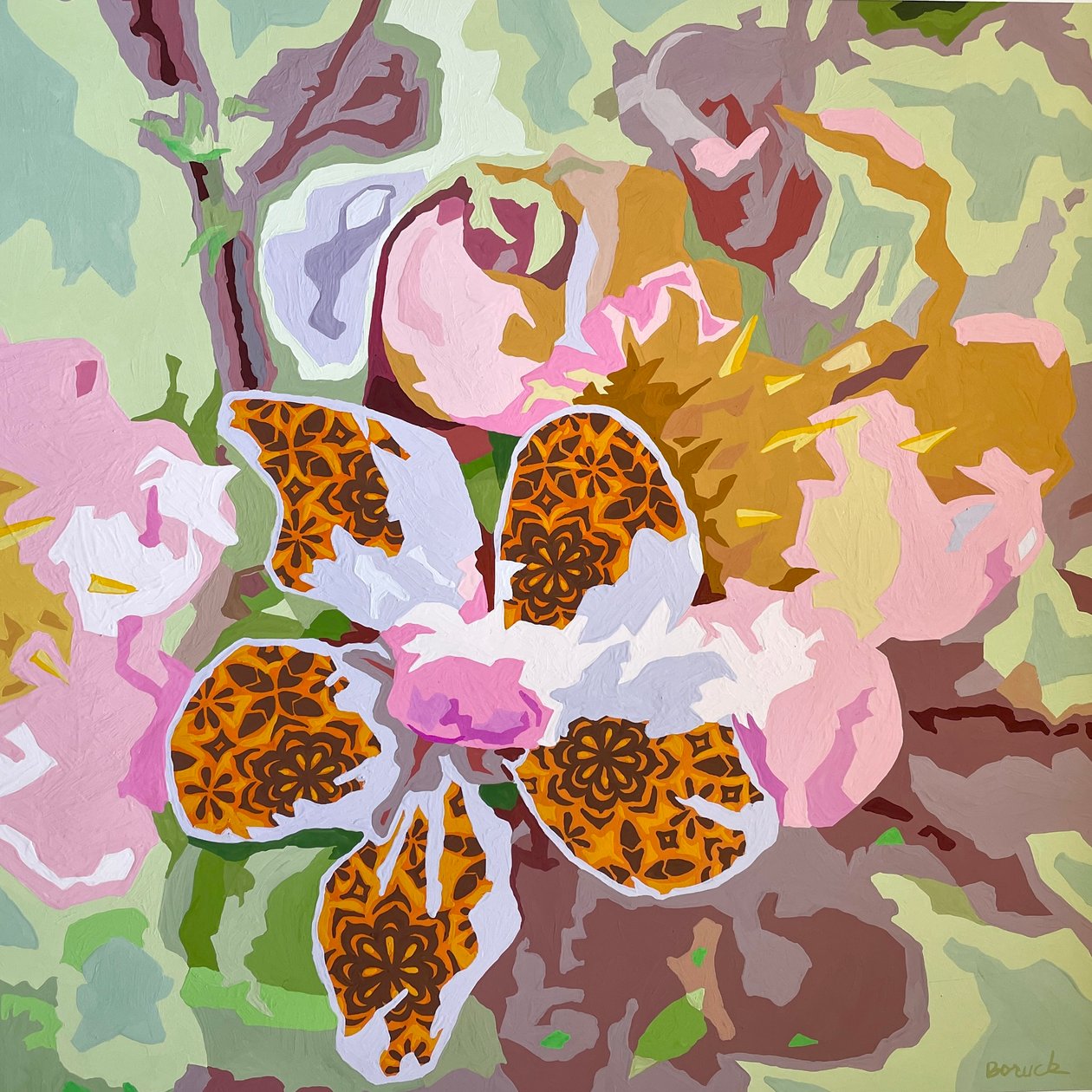 Astratto floreale n.9 da Holly Boruck
