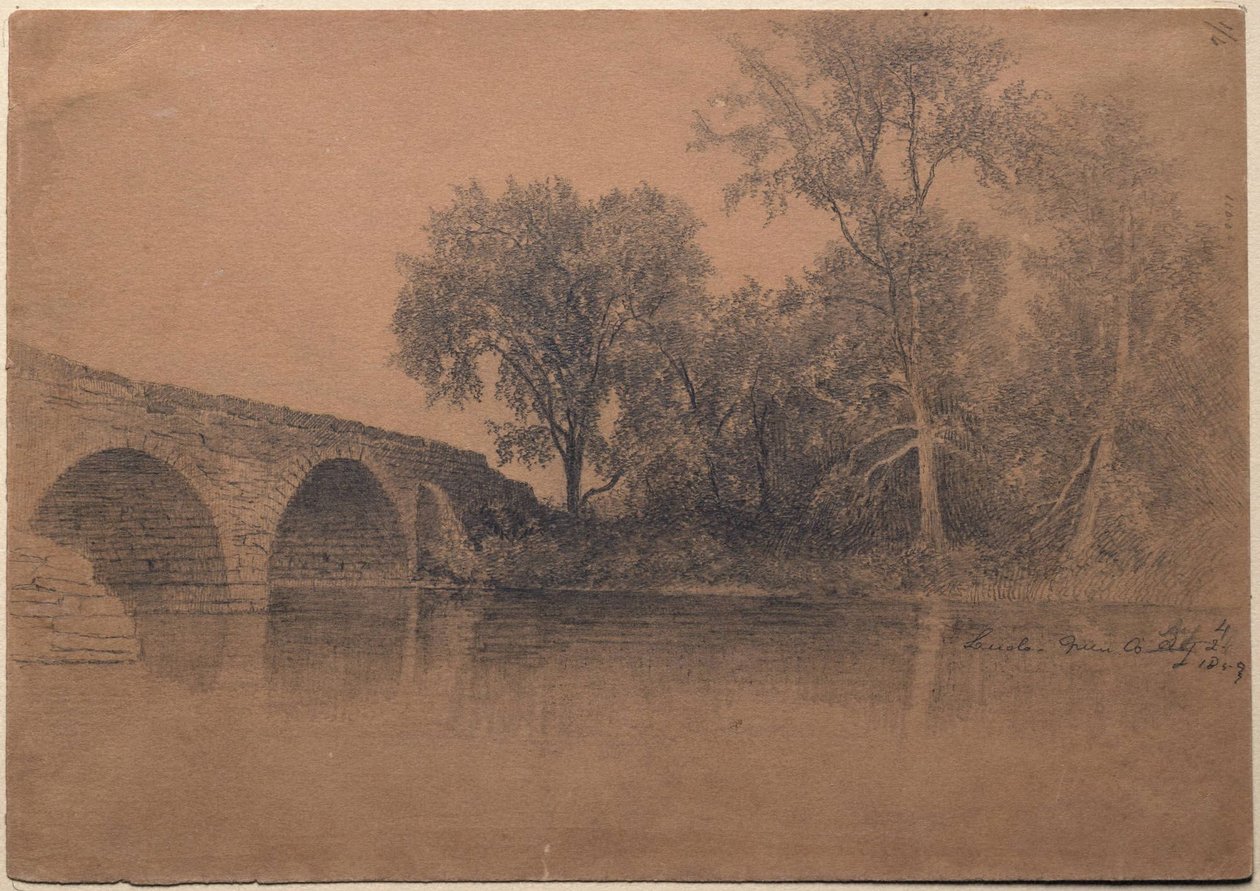 Ponte a Leeds, contea di Green, Stato di New York da Homer Dodge Martin