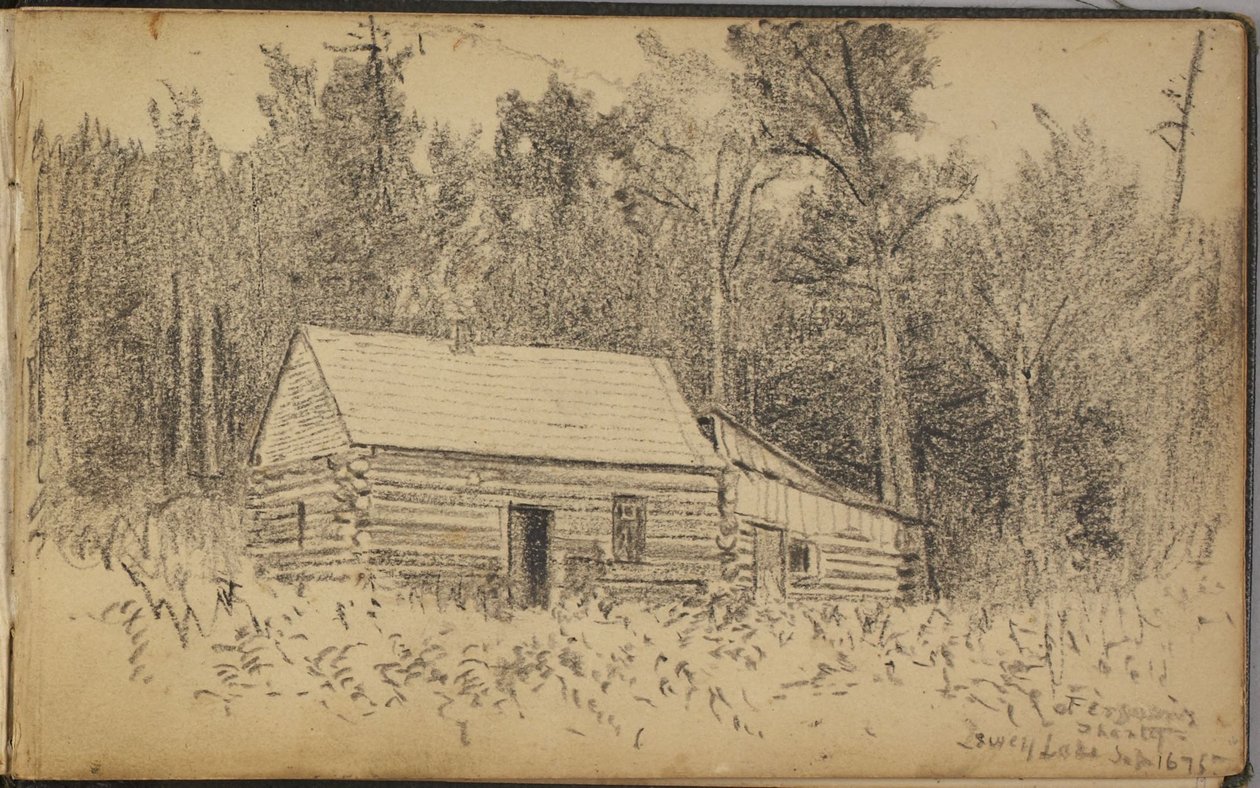 La capanna di Ferguson, lago Lewey da Homer Dodge Martin