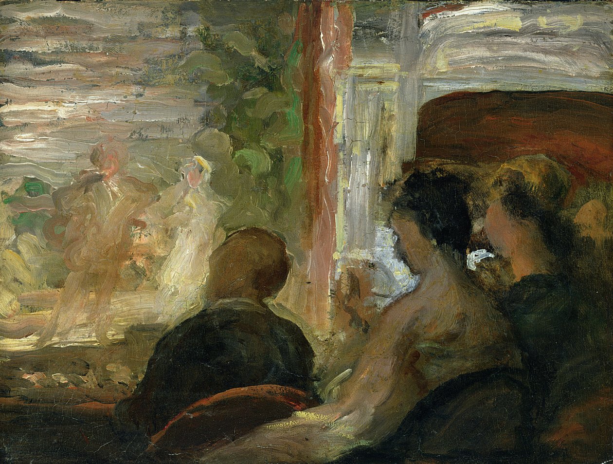 Un palco al teatro, c.1865-70 da Honoré Daumier