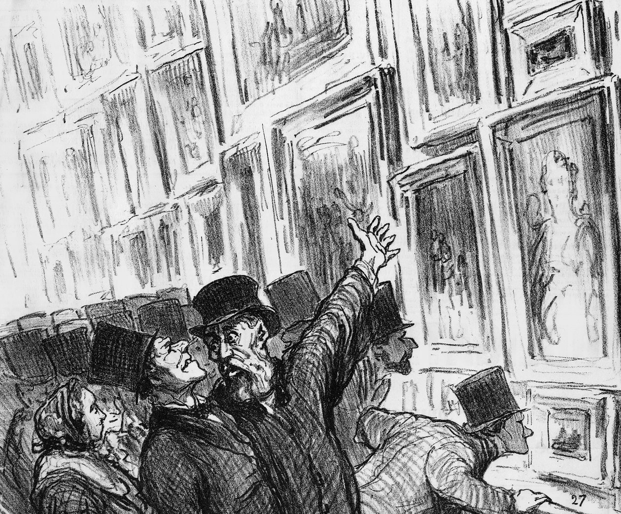 Artista confortato al Salon di Parigi del 1859 per la posizione della sua opera nell