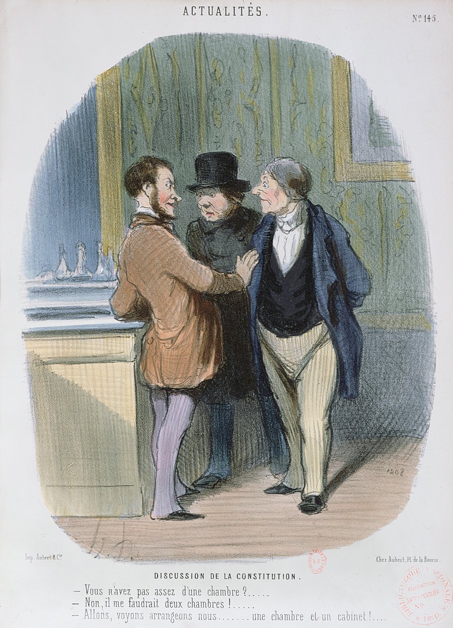 Discussione sulla Costituzione, 1848 da Honoré Daumier