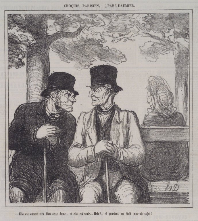 È ancora molto bella questa signora da Honoré Daumier